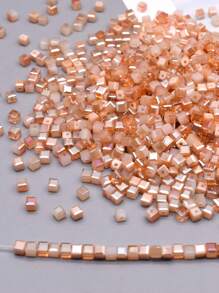 4mm 100pcs/Lot Pink Purple Cube Czech Crystal Glass Beads Cube Square Glass Loose Space Beads For Jewelry Making DIY Handmade