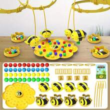 Little Bumblebee Multifunctional Board Game Puzzle Fishing Toys Interactive Toys For Teenages Birthday Gift Family Game - Yellow - View 10