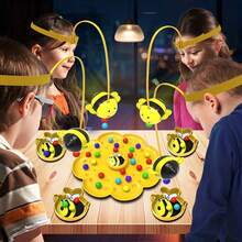 Little Bumblebee Multifunctional Board Game Puzzle Fishing Toys Interactive Toys For Teenages Birthday Gift Family Game - Yellow - View 3