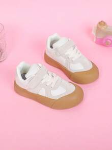 Spring/Autumn New Style Kids' Sports Shoes For Boys Girls, Running Chunky Sneakers, 2024 Collection - Beige - View 4