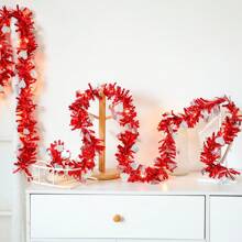 1入組2米20顆led心形藤蔓裝飾燈,適用於派對、婚禮、生日氛圍營造 - 黃色 - 查看 3