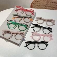 Cat Eye Round Frame Eyeglasses Clear Lens Eyewear For Women, Fashionable - Clear - View 1