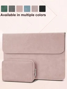 Túi đựng máy tính xách tay TECOOL 12,3-13,5 inch, bao da bảo vệ và túi đựng phụ kiện, túi đựng máy tính xách tay cho MacBook, iPad, HP Chromebook Surface Notebook, túi đựng máy tính xách tay di động - Bé Hồng - Xem 1