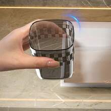 1入組創意透明便攜旅行漱口杯,帶牙刷架和收納盒的牙刷杯套裝 - 灰色 - 查看 4