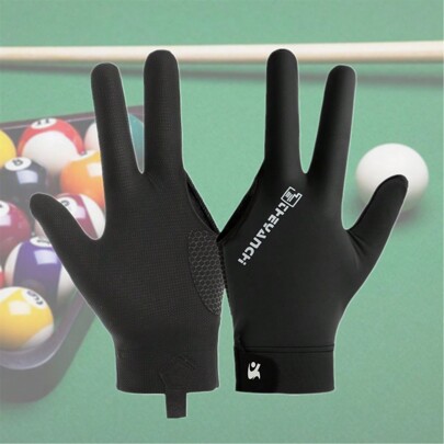 1 Pc Free Size Left Hand Breathable Anti-Slip Three Full Fingers Billiard Glove For Men And Women,Adult Party Games Suitable For Halloween/Christmas/Thanksgiving
