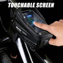 Jletoli 硬殼自行車包 防水自行車車架包 6.8英寸手機觸控屏幕自行車包 - 黑色 - 查看 3