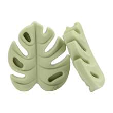 32 chiếc 8 màu Silicone Hạt Lá cây Silicone Hạt Lỏng lẻo Spacer Hạt Quái vật Lá cây Silicone Hạt Đối với DIY Dây chuyền Vòng tay Thủ công mỹ nghệ Làm đồ trang sức - Hạt Monstera - Xem 12