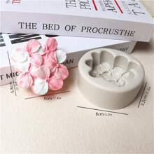 1pc 3d Flower Shaped Silicone Mold For Rose, Tulip, Peony, Chrysanthemum, And Carnation Fondant Cake Decoration, Handmade Soap, Wax Melts, Car Aroma Diffuser, Jewelry Casting- Random Color