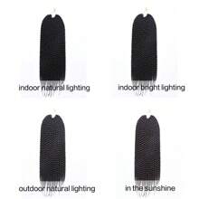 Crochet Braids 18Inch Havana Twist Braids 12Roots Thick Braided Synthetic Fiber Hair For Braids African Braiding Hair Extensioins Black Color