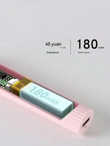 1pc Mini Usb Rechargeable Nail Lamp For Home Use, Quick Dry Uv/Led Gel Polish And Nail Art - Pink - View 7