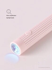 1pc Mini Usb Rechargeable Nail Lamp For Home Use, Quick Dry Uv/Led Gel Polish And Nail Art - Pink - View 5