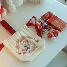 1個新人兔印花婚禮糖果禮品袋,帆布束口袋 - 邦尼兔夫婦 - 查看 5