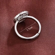 1 件優雅氧化鋯裝飾戒指,適合小眾風格女士 - 戒指 - 查看 4