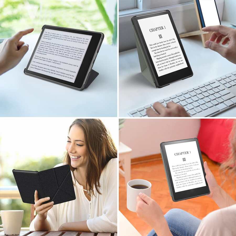 Case For Kindle Paperwhite , Premium Fabric Cover With Auto Wake/Sleep & MultiViewing Angles