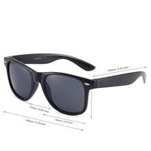 1 件经典 80 年代风格复古深色时尚眼镜男女户外节日派对 - 彩色 - 查看 11