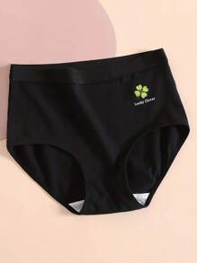 paquete de 5 bragas triangulares básicas, de cintura alta, cómodas, transpirables y elásticas, con estampado de frutas y flores