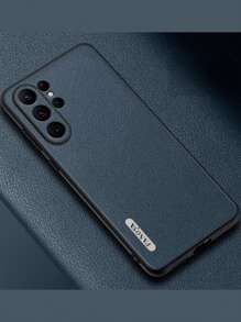 1入組超柔軟仿麂皮鏡頭手機殼 - 藍色 - 查看 1