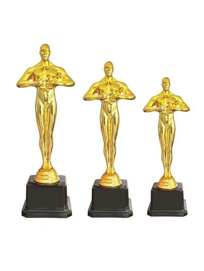 1 件金奖奖杯风格奖杯，适合派对庆祝，塑料雕像奖杯，适合派对礼物、学校奖品、游戏奖品、派对奖品和感谢礼物