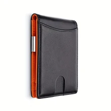 男士錢包,極簡主義錢包迷你錢包,銀行卡持有者,防rfid金屬卡片持有者,帶有信用卡袋口袋提包,男女皆適用的錢包,帶有銀行安全功能的薄型卡片套 - 彩色 - 查看 14