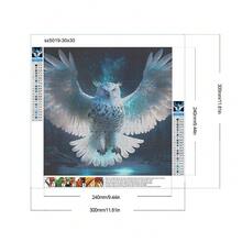 Flying Owl 30*30cm(Canvas) Full Round Diamond Painting - Khaki - View 2