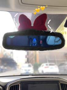1pc Black Rearview Mirror Cover For Car - Black - View 5