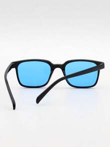 1 副儿童方形框架时尚眼镜，简约时尚，适合男孩和女孩，适合派对、日常佩戴和户外旅行配件，防风 - 水鴨藍 - 查看 6