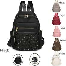 男女休閒背包,聖誕禮物,多個口袋,大容量耐磨背包,適合通勤旅行,女士背包單肩包斜挎包手機包時尚背包多用途設計 - 彩色 - 查看 2