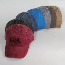 女士字母刺绣水洗牛仔棒球帽韩版春夏休闲街头百搭户外运动时尚棒球帽男女通用 - 彩色 - 查看 3