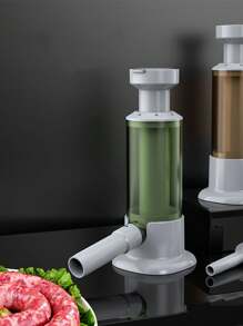 1pc Household Sausage Maker Manual Sausage Stuffer, Coffee Brown - Coffee Brown - View 5