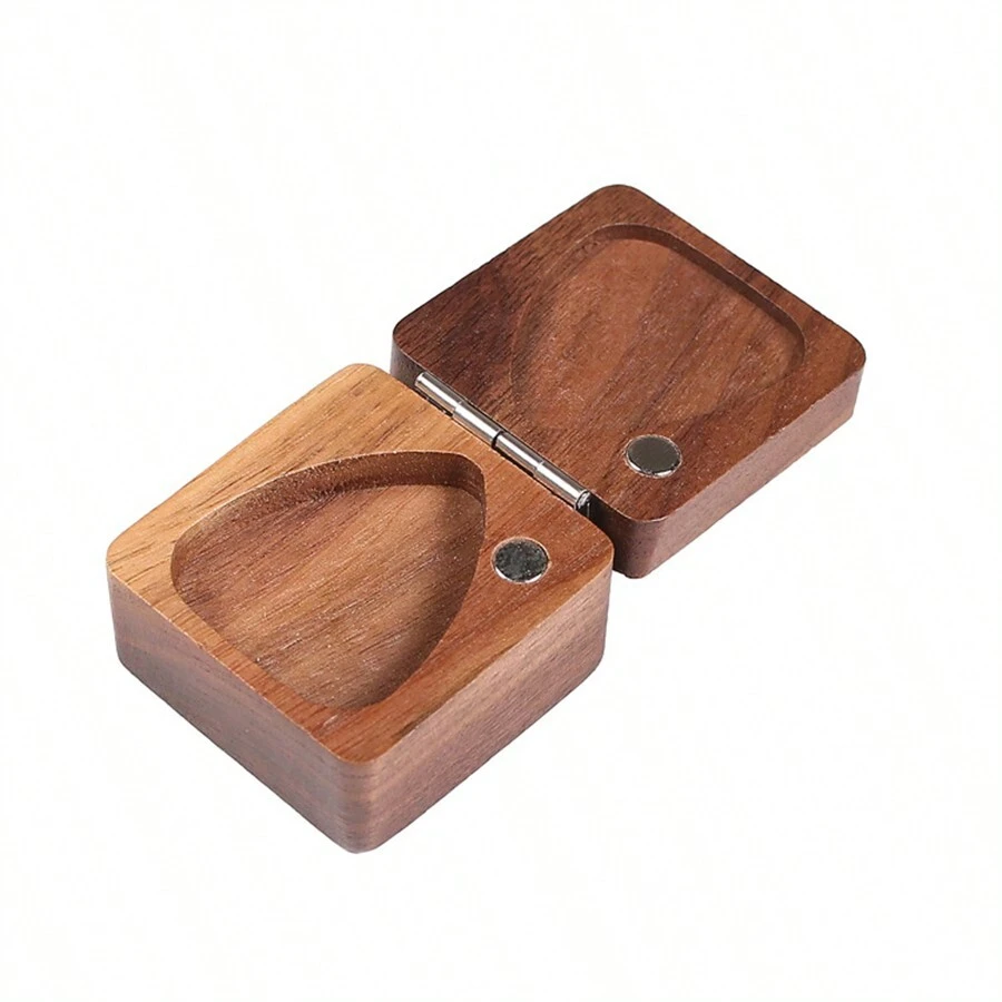 1入黑色胡桃木琴拾儲存盒 - 紅木色 - 查看 1