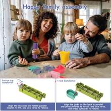 Diy組裝軌道積木,diy組裝帶有鴨子和滾珠裝置的水上積木玩具,diy浴室玩具,diy壁掛軌道玩具,兒童水上遊軌道玩具,兒童浴室水上遊戲玩具,浴室滑梯樂套裝,兒童浴室滑梯樂園 - 彩色 - 查看 5