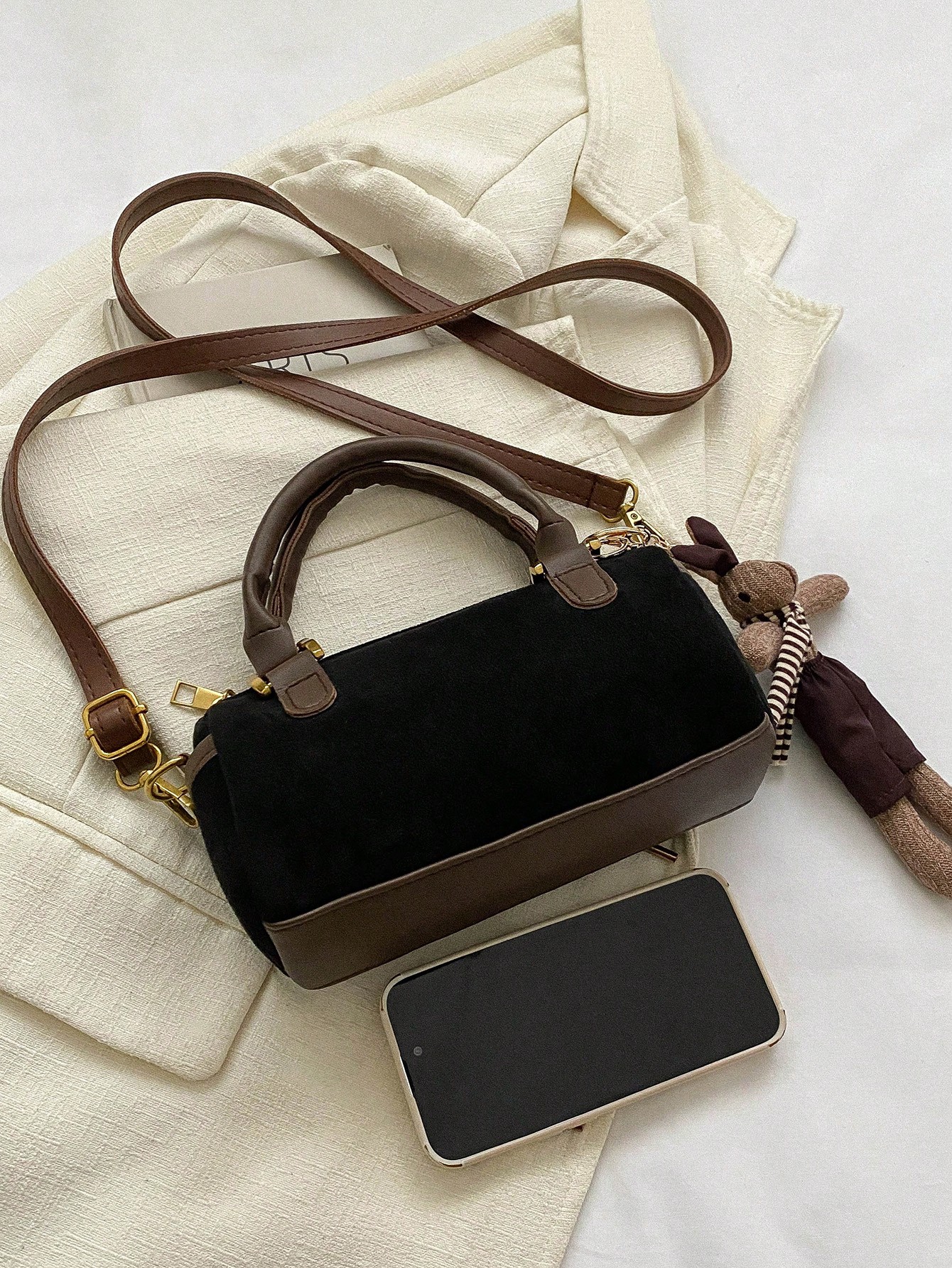 حقيبة بوسطن عالية الجودة على شكل أسطواني أنيقة للن...