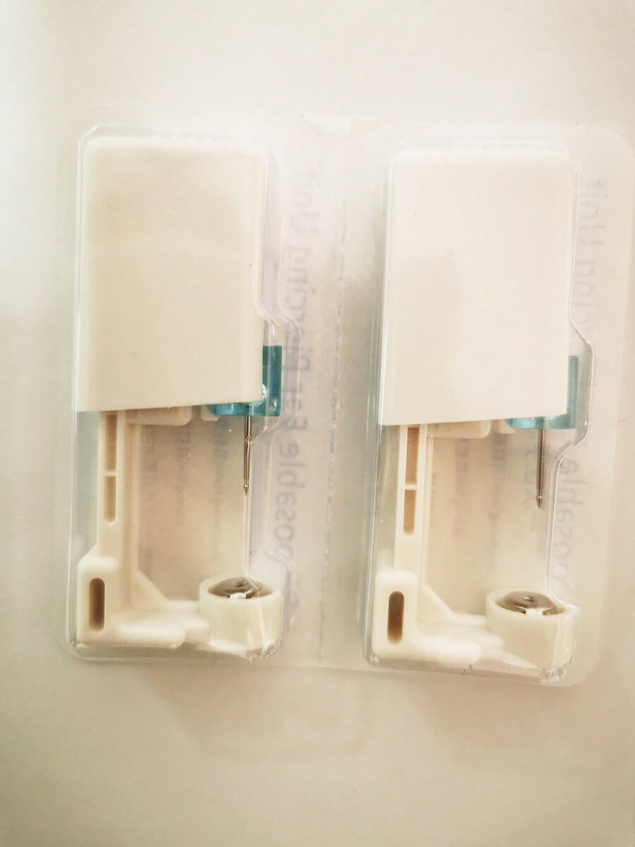 2pcs/Set Disposable Ear Piercing Gun Kit, Ear And Nose Puncture Tool