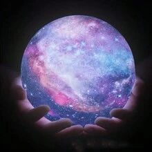 1pc 3d Moon Lamp/Plant Lamp Led Decorative Night Light Best Gift For Birthday Or Valentine's Day - Multicolor - View 4