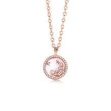 Zodiac Sign Necklace, New Design Style White Beading Star Discs Coin & Circle Pendants With Shell And Copper Chain For Women - Cancer Model - View 7