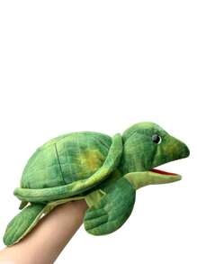 Realistic Turtle Hand Puppet - Green - View 5