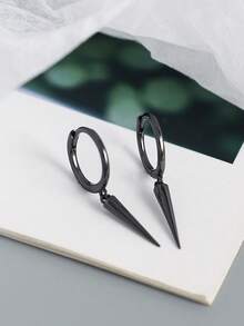 一對925純銀耳環,金屬風格優雅時尚鉚釘圓錐扣耳環,適合男孩和女孩日常穿著,作為生日禮物 - 女士時尚耳環 - 查看 10