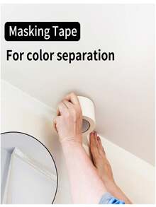 白色專業噴漆遮蔽紙膠帶,供應定制批發的美容線條紙膠帶 - 白色 - 查看 3