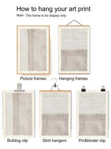 2入組現代極簡風格客廳裝飾畫，抽象非主流藝術沙發背景牆油畫芯，不含相框 - 彩色 - 查看 7