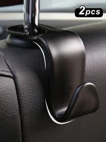 2pcs Car Seat Back Hook - Black - View 7
