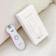 女士電動除毛器,無痛,適用於腿部、陰毛、腋毛、刮鬍機 - 白色 - 查看 4