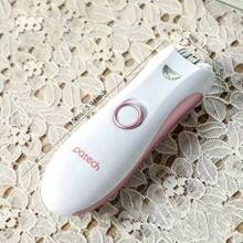 女士電動除毛器,無痛,適用於腿部、陰毛、腋毛、刮鬍機 - 白色 - 查看 7
