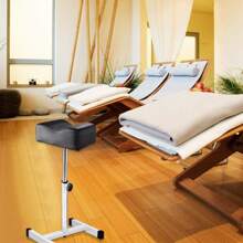 Kalolary 18-26 Inch Adjustable Pedicure Nail Footrest Manicure Foot Rest Stool Soft Pedicure Chair For Foot Resting Pedicure Beauty Salon Or Home Selfcare(Black) - Black - View 1