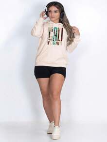 Women Sweatshirts - 米色 - 查看 5