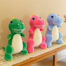 Pink Dinosaur Plush Toy Collection Stuffed Animal In Standing Position 38cm/14.96in Home Decor, Holiday And Birthday Gift - Pink - View 2