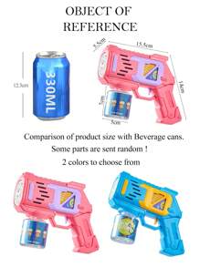 NEUSNEY pudełko Pistolet do baniek dla dzieci , 10-otworowa elektryczna maszyna do baniek mydlanych , w pełni automatyczna , stale wypuszcza kolorowe bąbelki , ze światłem i muzyką , zabawka do zabawy na świeżym powietrzu , odpowiednia dla chłopców i dziewcząt powyżej 3 roku życia , prezent , bez wody bąbelkowej , bez baterii