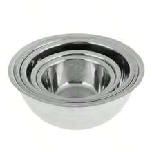 5pcs Non-Slip Stainless Steel Mixing Bowls Set - Perfect For Kitchen Cooking And Baking - Nesting Design For Easy Storage - Silver - View 3