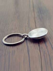 3pcs/Set Creative Keychain Printed With Waves Design, Comes In Black, Antique Bronze And Silver, Great Gift For Teachers, Lovers, Friends And Family - Multicolor - View 6