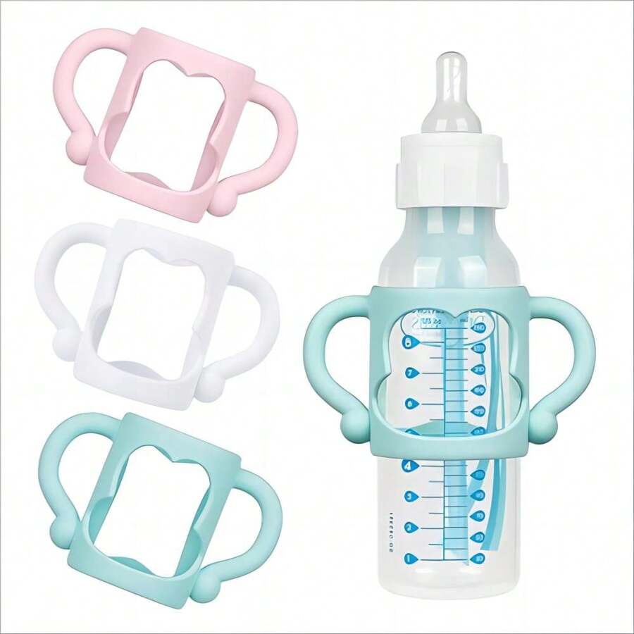 1pc Silicone Anti-Drop Bottle Handle,Universal Multifunctional Soft Bottle Grip - Multicolor - View 1