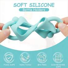 1pc Silicone Anti-Drop Bottle Handle,Universal Multifunctional Soft Bottle Grip - Multicolor - View 7